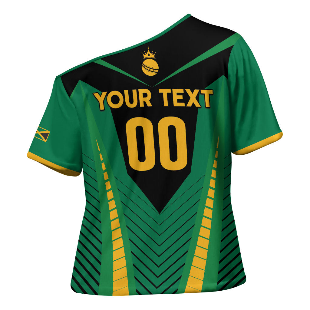 Custom Jamaica 2026 Cricket Kingsmen Cross Shoulder Shirt We Are Tallawah