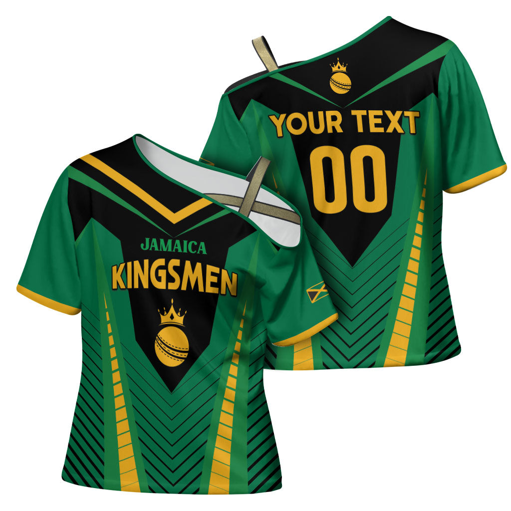 Custom Jamaica 2026 Cricket Kingsmen Cross Shoulder Shirt We Are Tallawah