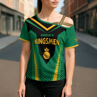 Custom Jamaica 2026 Cricket Kingsmen Cross Shoulder Shirt We Are Tallawah