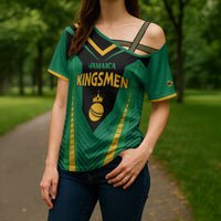 Custom Jamaica 2026 Cricket Kingsmen Cross Shoulder Shirt We Are Tallawah
