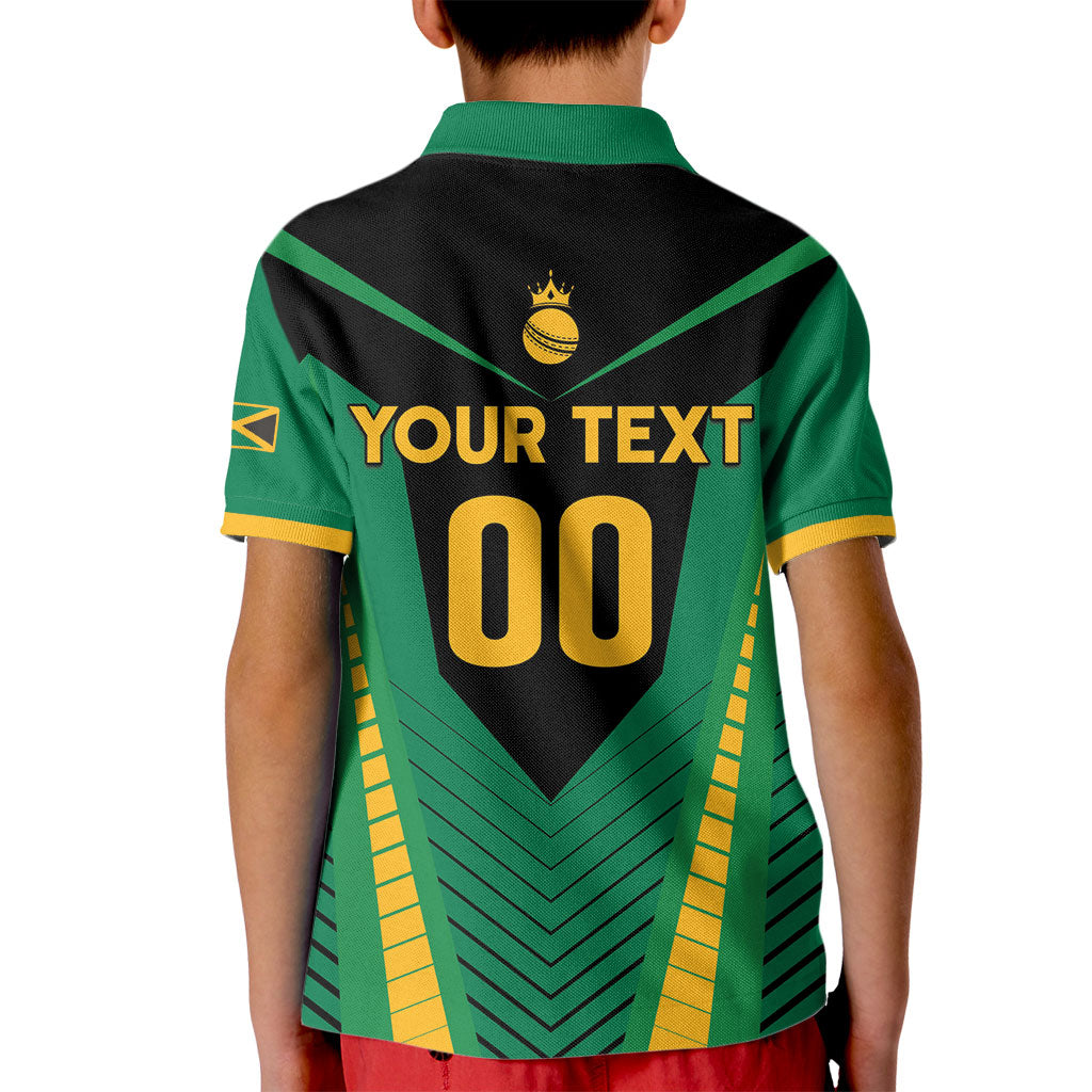 Custom Jamaica 2026 Cricket Kingsmen Kid Polo Shirt We Are Tallawah