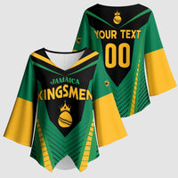 Custom Jamaica 2026 Cricket Kingsmen Kimono Sleeve Blouse We Are Tallawah