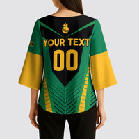 Custom Jamaica 2026 Cricket Kingsmen Kimono Sleeve Blouse We Are Tallawah