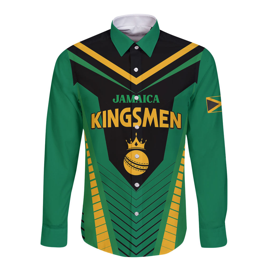 Custom Jamaica 2026 Cricket Kingsmen Long Sleeve Button Shirt We Are Tallawah