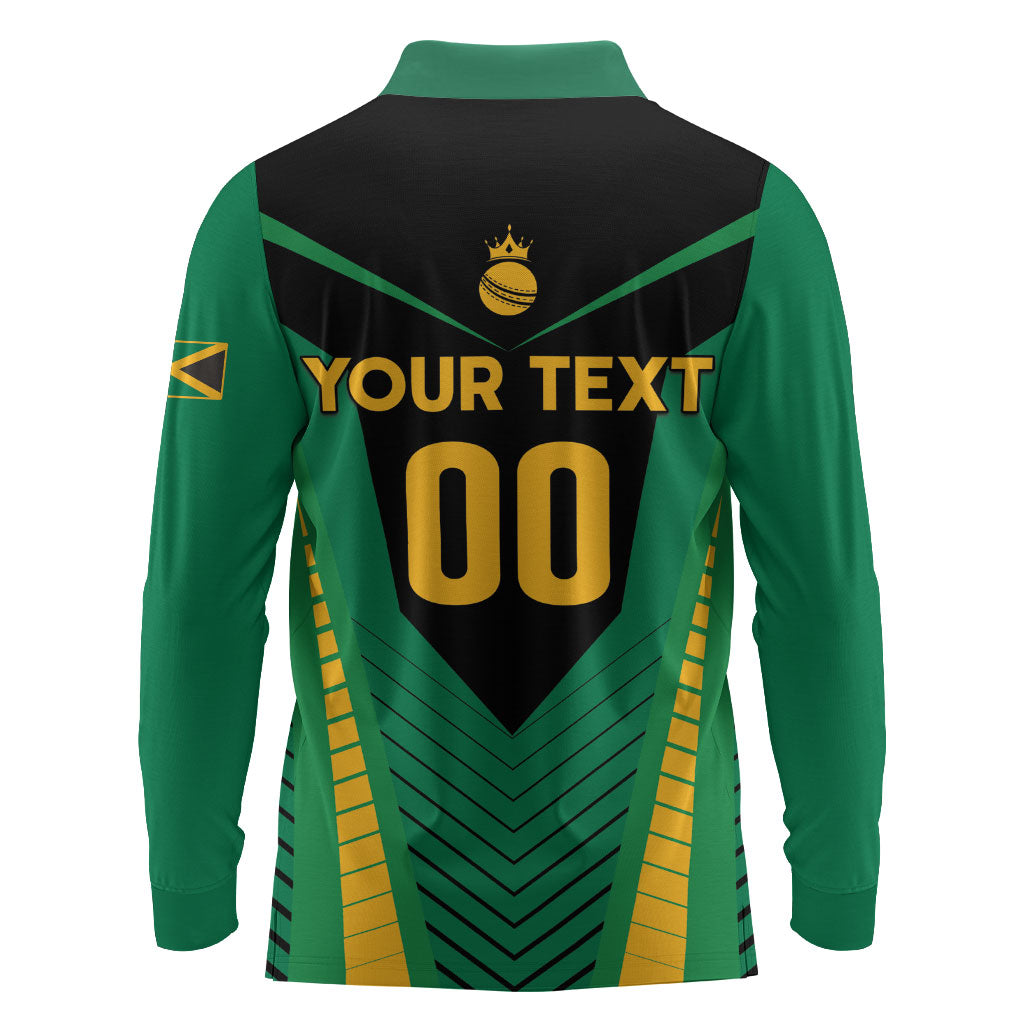 Custom Jamaica 2026 Cricket Kingsmen Long Sleeve Polo Shirt We Are Tallawah