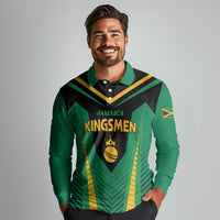 Custom Jamaica 2026 Cricket Kingsmen Long Sleeve Polo Shirt We Are Tallawah