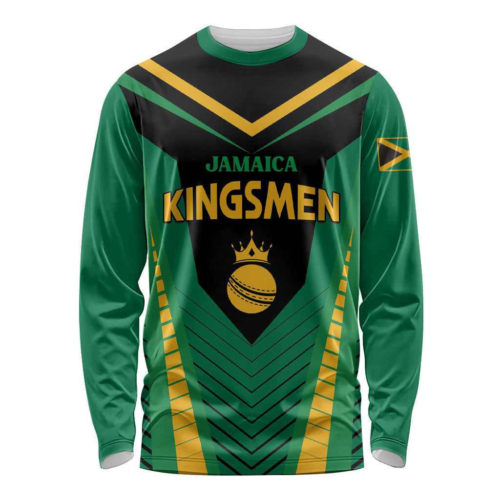 Custom Jamaica 2026 Cricket Kingsmen Long Sleeve Shirt We Are Tallawah