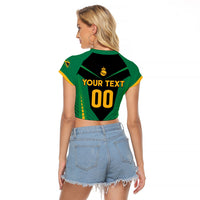 Custom Jamaica 2026 Cricket Kingsmen Raglan Cropped T Shirt We Are Tallawah