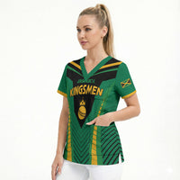 Custom Jamaica 2026 Cricket Kingsmen Scrub Top We Are Tallawah