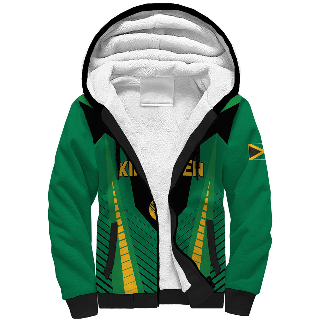 Custom Jamaica 2026 Cricket Kingsmen Sherpa Hoodie We Are Tallawah