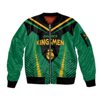 Custom Jamaica 2026 Cricket Kingsmen Sleeve Zip Bomber Jacket We Are Tallawah
