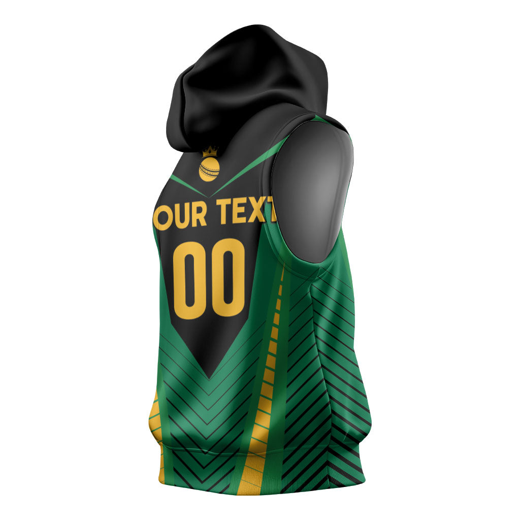 Custom Jamaica 2026 Cricket Kingsmen Sleeveless Hoodie We Are Tallawah