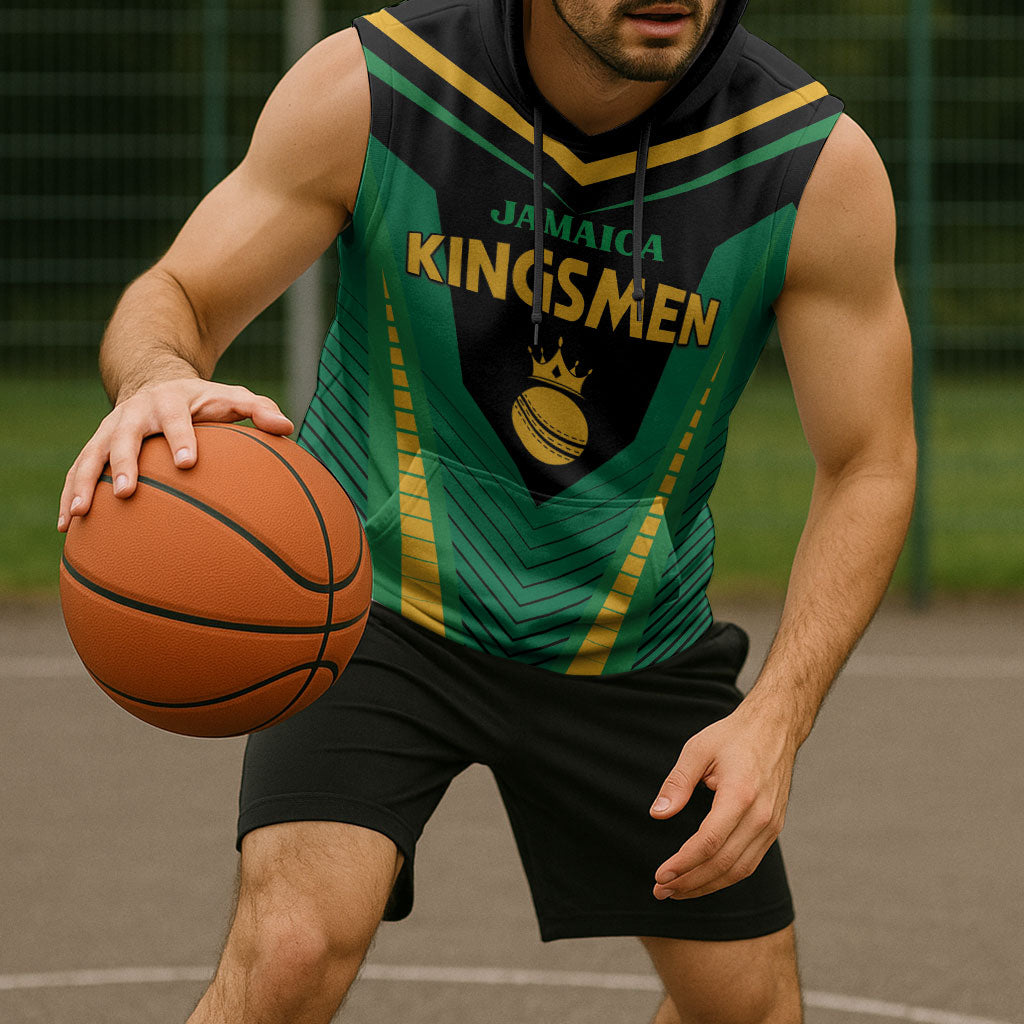 Custom Jamaica 2026 Cricket Kingsmen Sleeveless Hoodie We Are Tallawah