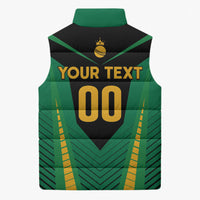 Custom Jamaica 2026 Cricket Kingsmen Sleeveless Puffer Jacket We Are Tallawah