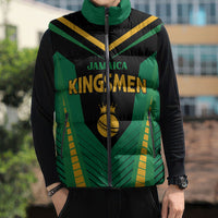 Custom Jamaica 2026 Cricket Kingsmen Sleeveless Puffer Jacket We Are Tallawah