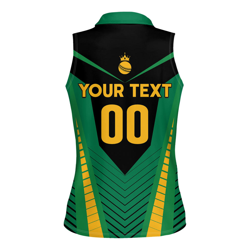 Custom Jamaica 2026 Cricket Kingsmen Women Sleeveless Polo Shirt We Are Tallawah