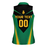 Custom Jamaica 2026 Cricket Kingsmen Women Sleeveless Polo Shirt We Are Tallawah