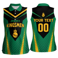 Custom Jamaica 2026 Cricket Kingsmen Women Sleeveless Polo Shirt We Are Tallawah
