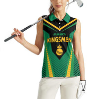 Custom Jamaica 2026 Cricket Kingsmen Women Sleeveless Polo Shirt We Are Tallawah