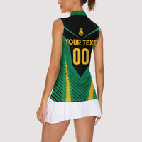 Custom Jamaica 2026 Cricket Kingsmen Women Sleeveless Polo Shirt We Are Tallawah