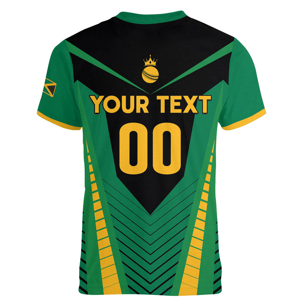 Custom Jamaica 2026 Cricket Kingsmen Women V-Neck T-Shirt We Are Tallawah