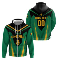 Custom Jamaica 2026 Cricket Kingsmen Zip Hoodie We Are Tallawah