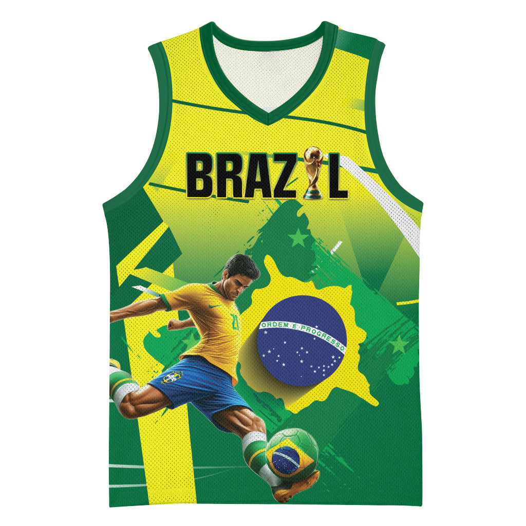 Custom Brazil 2026 World Football Basketball Jersey Selecao Champions