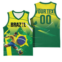 Custom Brazil 2026 World Football Basketball Jersey Selecao Champions