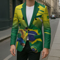 Custom Brazil 2026 World Football Blazer Selecao Champions