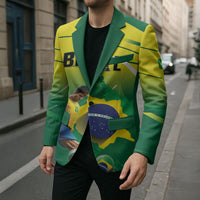 Custom Brazil 2026 World Football Blazer Selecao Champions