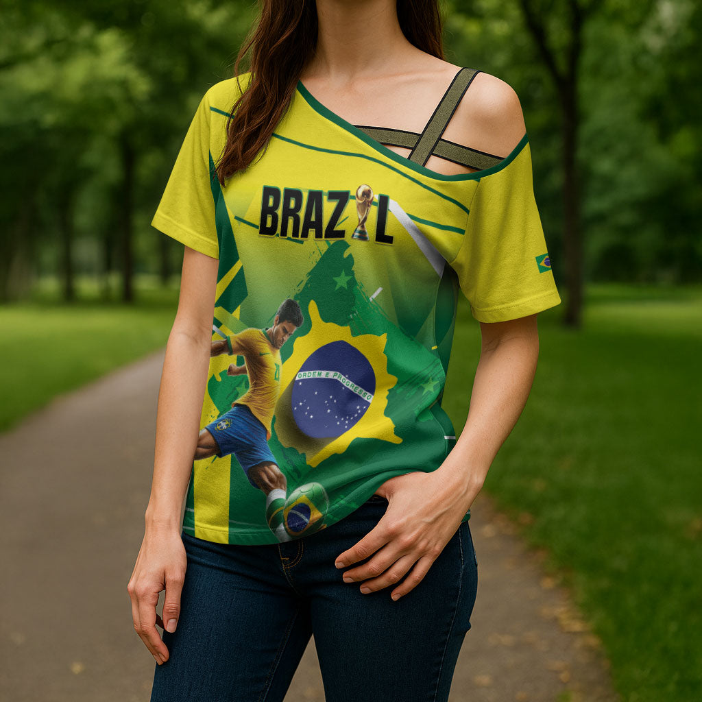 Custom Brazil 2026 World Football Cross Shoulder Shirt Selecao Champions