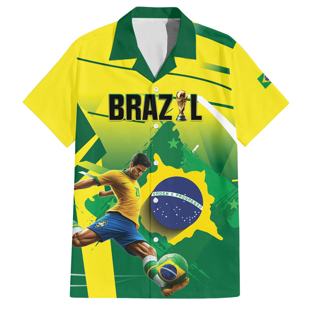 Custom Brazil 2026 World Football Hawaiian Shirt Selecao Champions