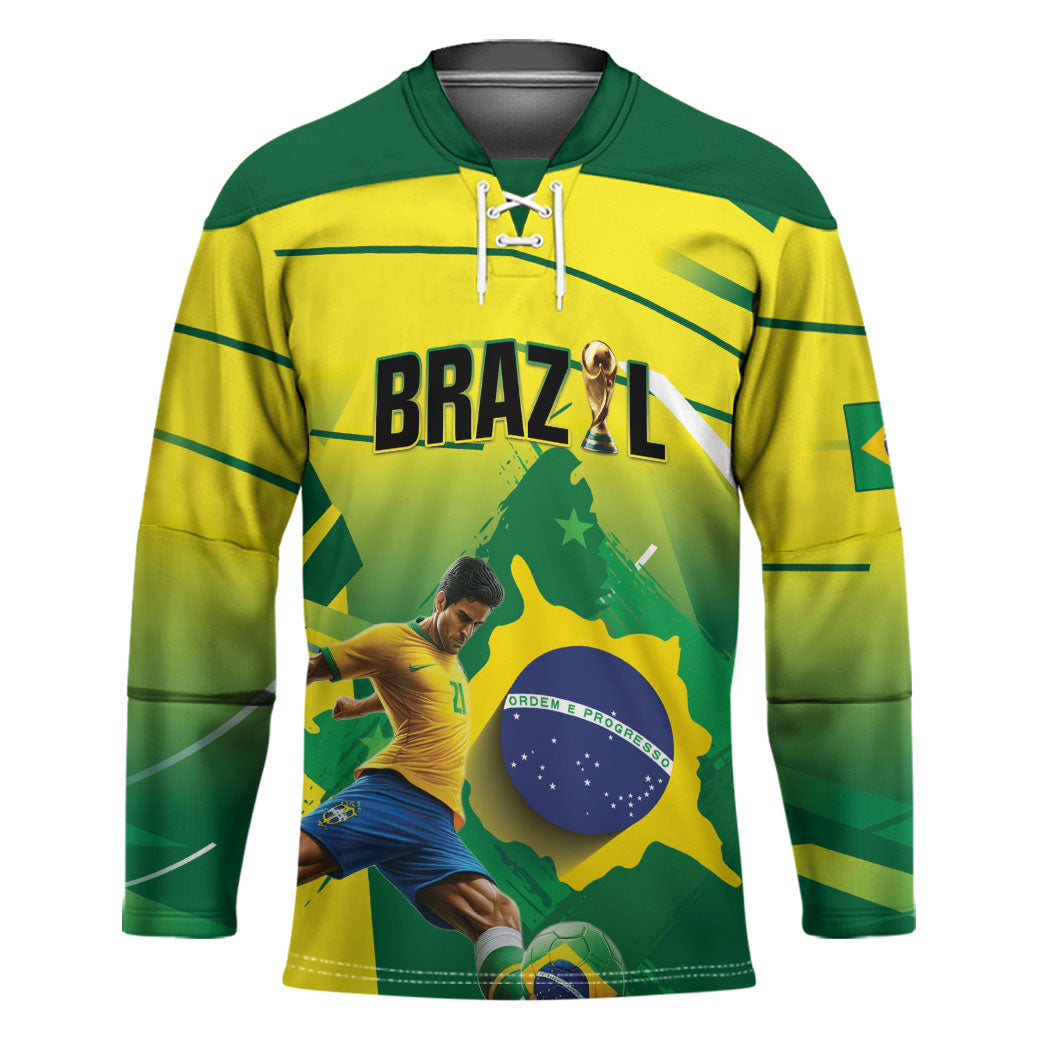 Custom Brazil 2026 World Football Hockey Jersey Selecao Champions