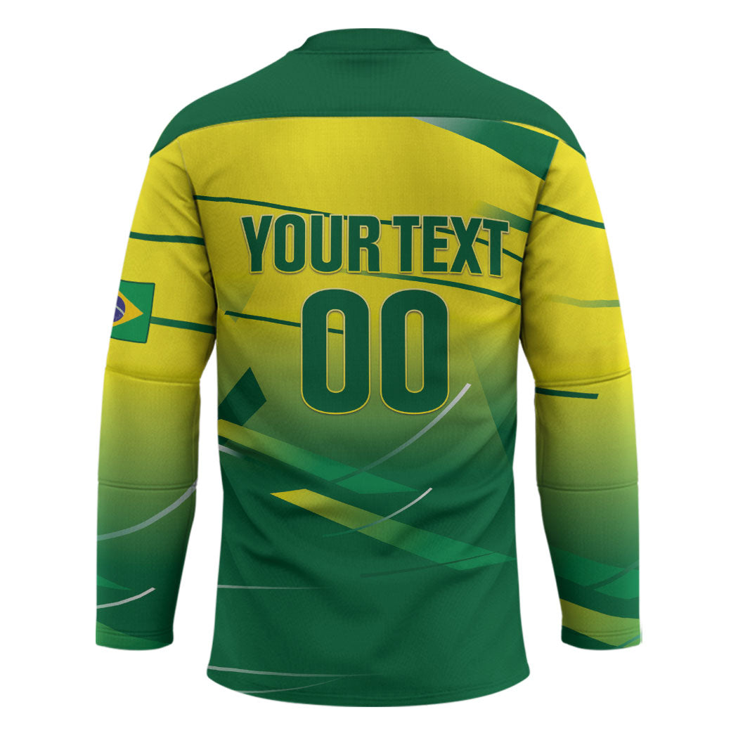 Custom Brazil 2026 World Football Hockey Jersey Selecao Champions