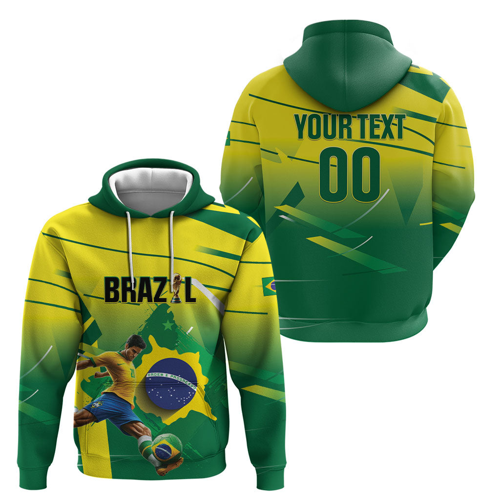 Custom Brazil 2026 World Football Hoodie Selecao Champions