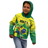 Custom Brazil 2026 World Football Kid Hoodie Selecao Champions