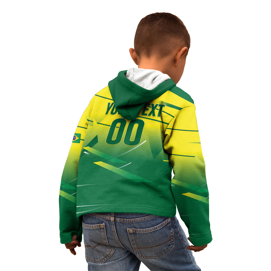 Custom Brazil 2026 World Football Kid Hoodie Selecao Champions