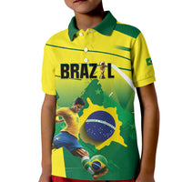 Custom Brazil 2026 World Football Kid Polo Shirt Selecao Champions
