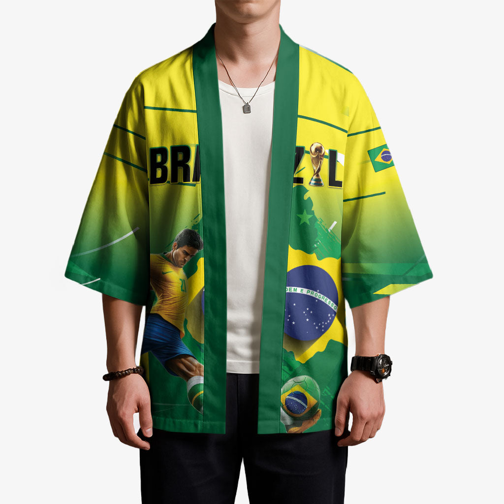 Custom Brazil 2026 World Football Kimono Selecao Champions