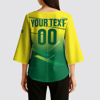 Custom Brazil 2026 World Football Kimono Sleeve Blouse Selecao Champions