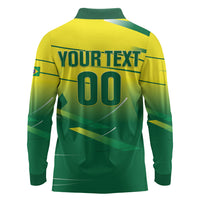 Custom Brazil 2026 World Football Long Sleeve Polo Shirt Selecao Champions