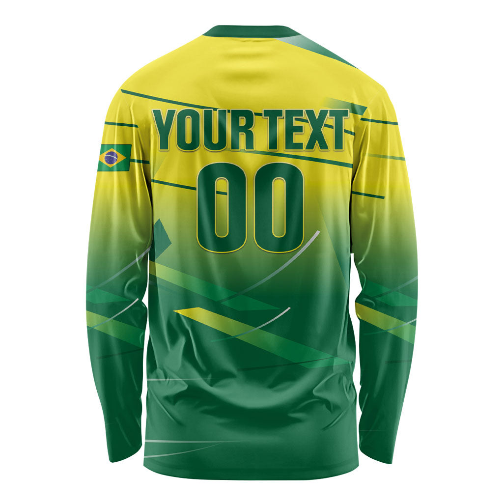 Custom Brazil 2026 World Football Long Sleeve Shirt Selecao Champions