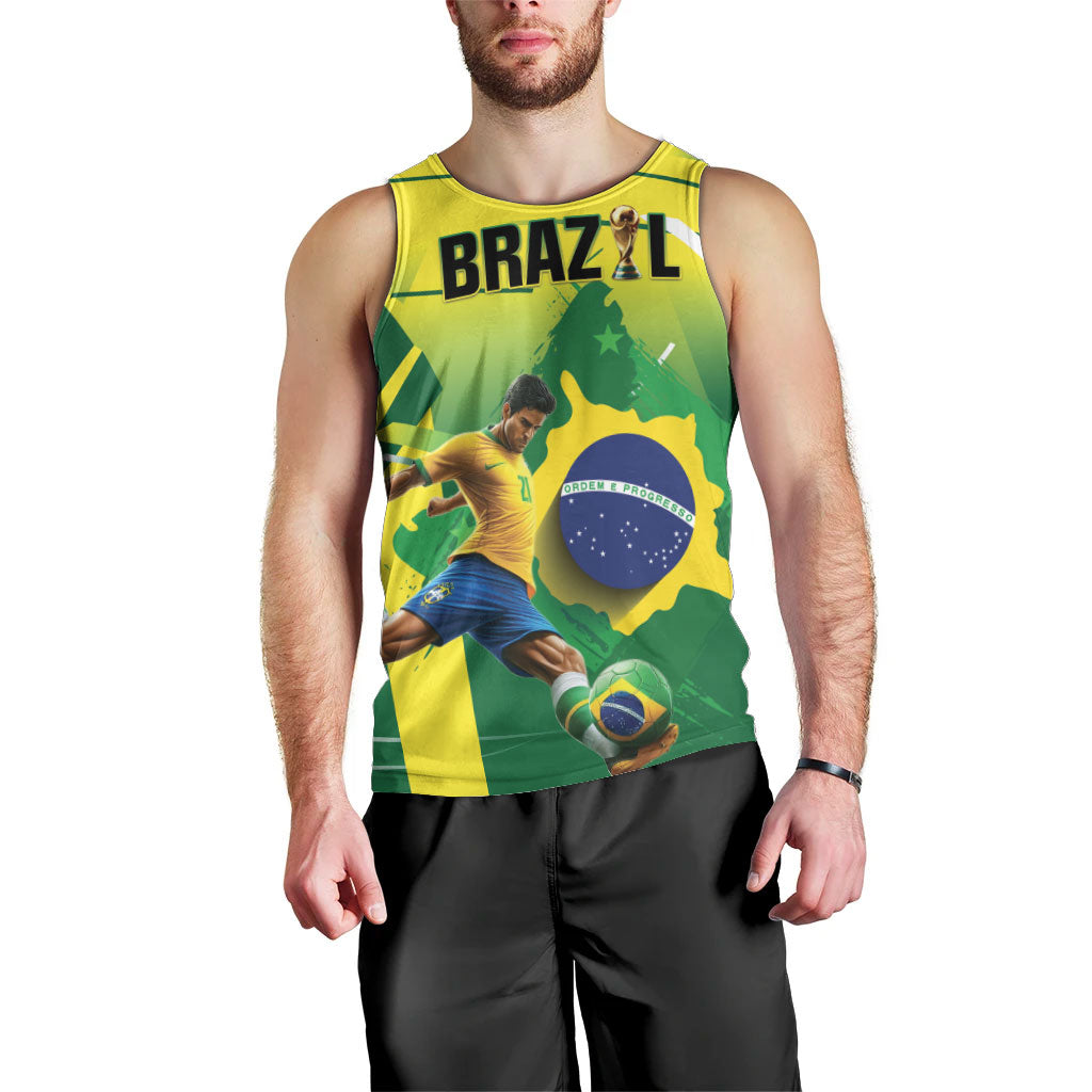 Custom Brazil 2026 World Football Men Tank Top Selecao Champions