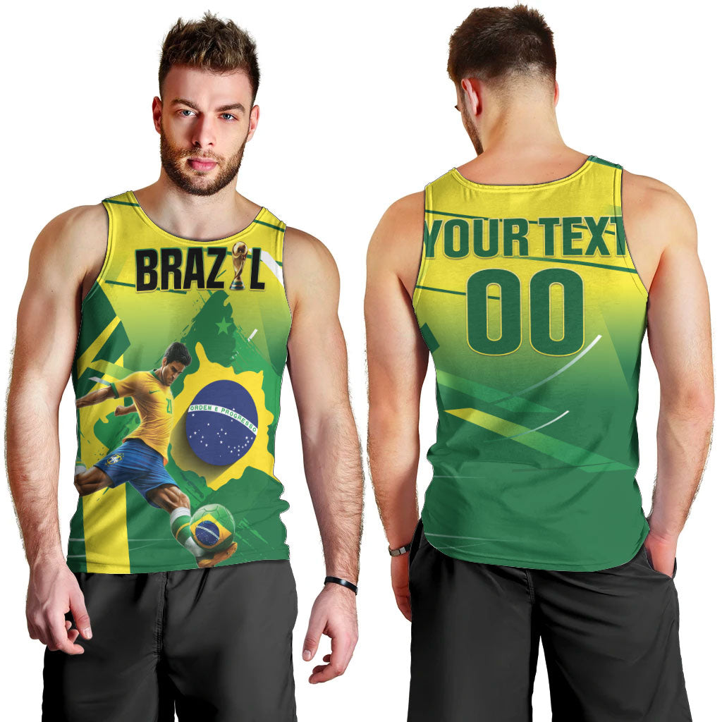 Custom Brazil 2026 World Football Men Tank Top Selecao Champions