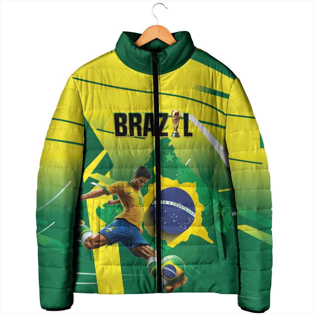Custom Brazil 2026 World Football Padded Jacket Selecao Champions