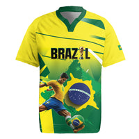 Custom Brazil 2026 World Football Rugby Jersey Selecao Champions
