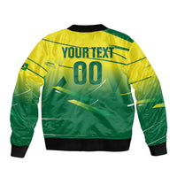 Custom Brazil 2026 World Football Sleeve Zip Bomber Jacket Selecao Champions