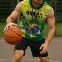 Custom Brazil 2026 World Football Sleeveless Hoodie Selecao Champions