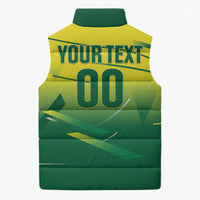 Custom Brazil 2026 World Football Sleeveless Puffer Jacket Selecao Champions