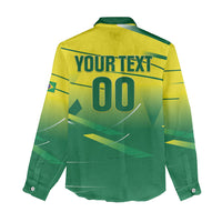 Custom Brazil 2026 World Football Women Casual Shirt Selecao Champions